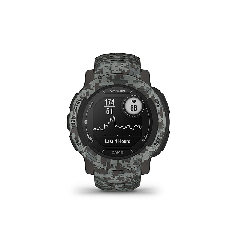 Garmin - Instinct 2 Camo Edition 45 mm Smartwatch Fiber-reinforced Polymer - Graphite Camo_0