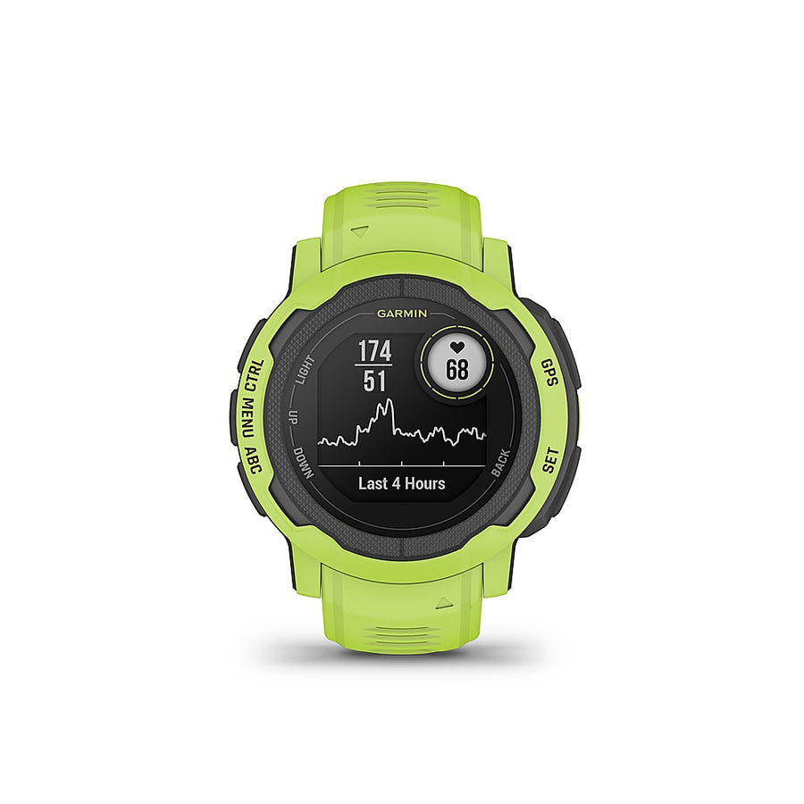 Garmin - Instinct 2 45 mm Smartwatch Fiber-reinforced Polymer - Electric Lime_0
