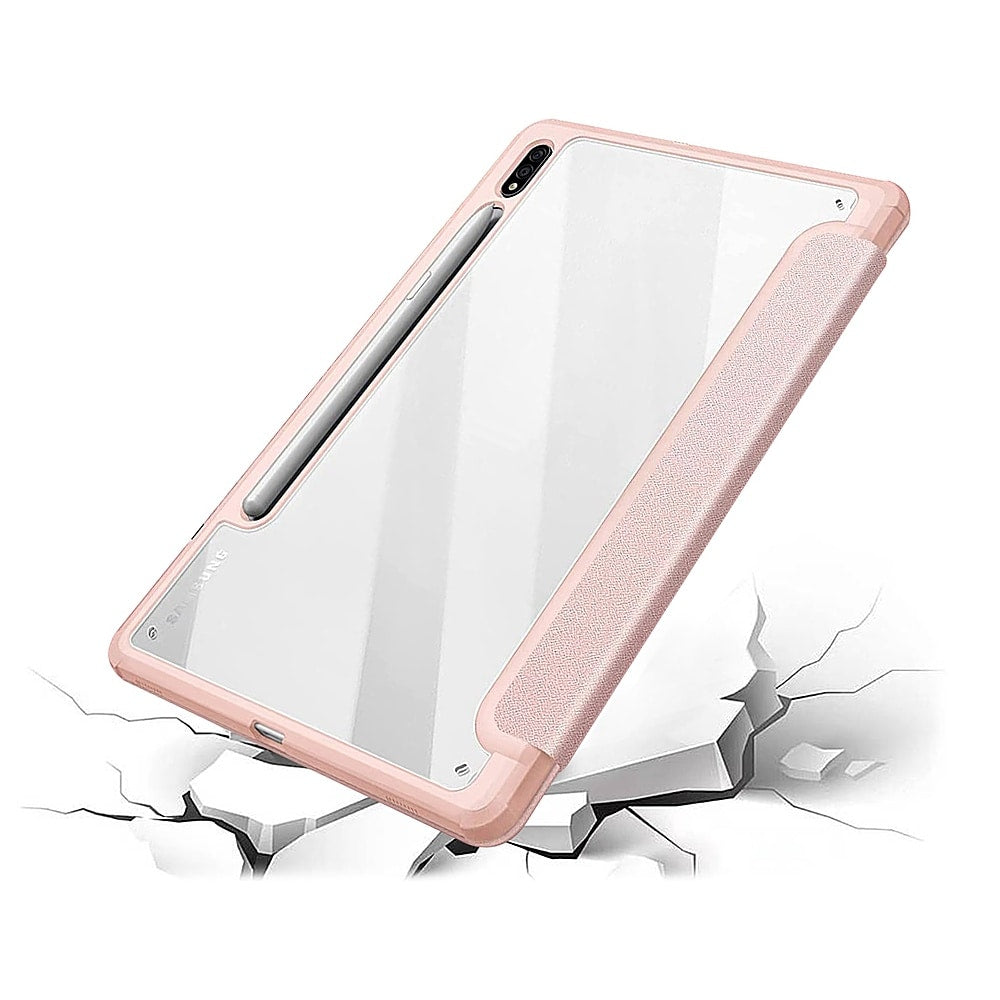 SaharaCase - Folio Case for Samsung Galaxy Tab S8 - Clear/Pink_5