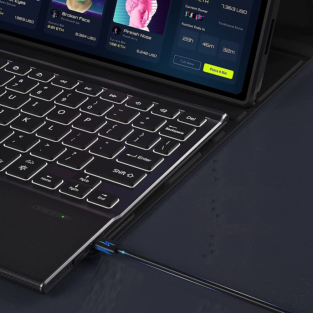 SaharaCase - Keyboard Case with TrackPad for Samsung Galaxy Tab S8+ - Black_3