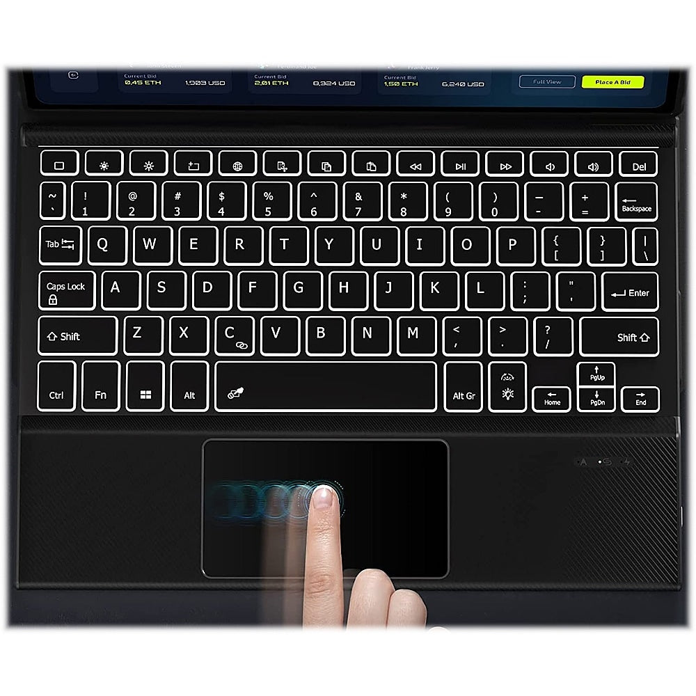 SaharaCase - Keyboard Case with TrackPad for Samsung Galaxy Tab S8+ - Black_2