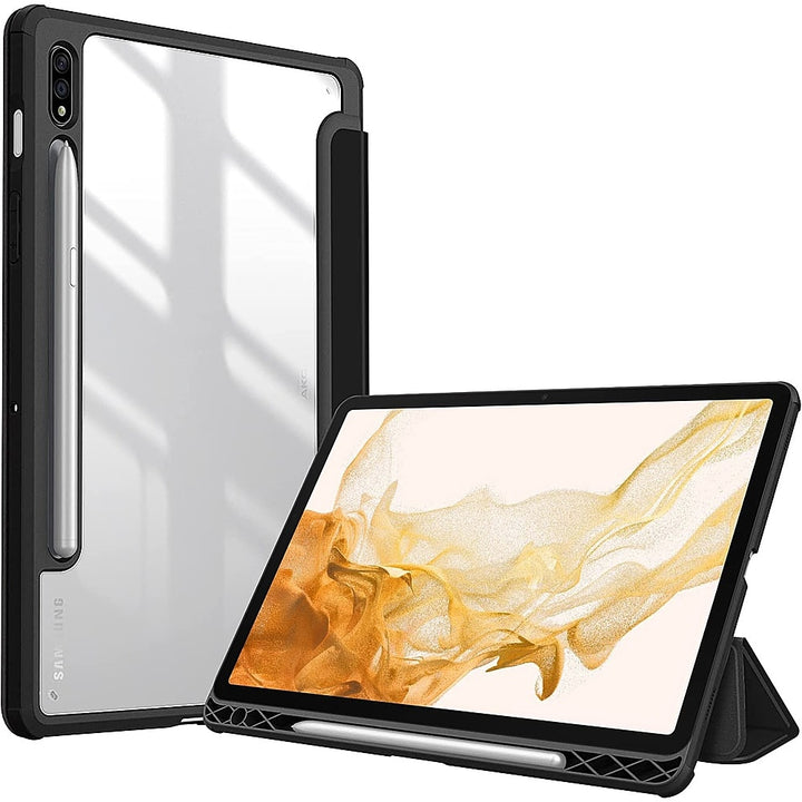 SaharaCase - Folio Case for Samsung Galaxy Tab S8 - Clear/Black_6