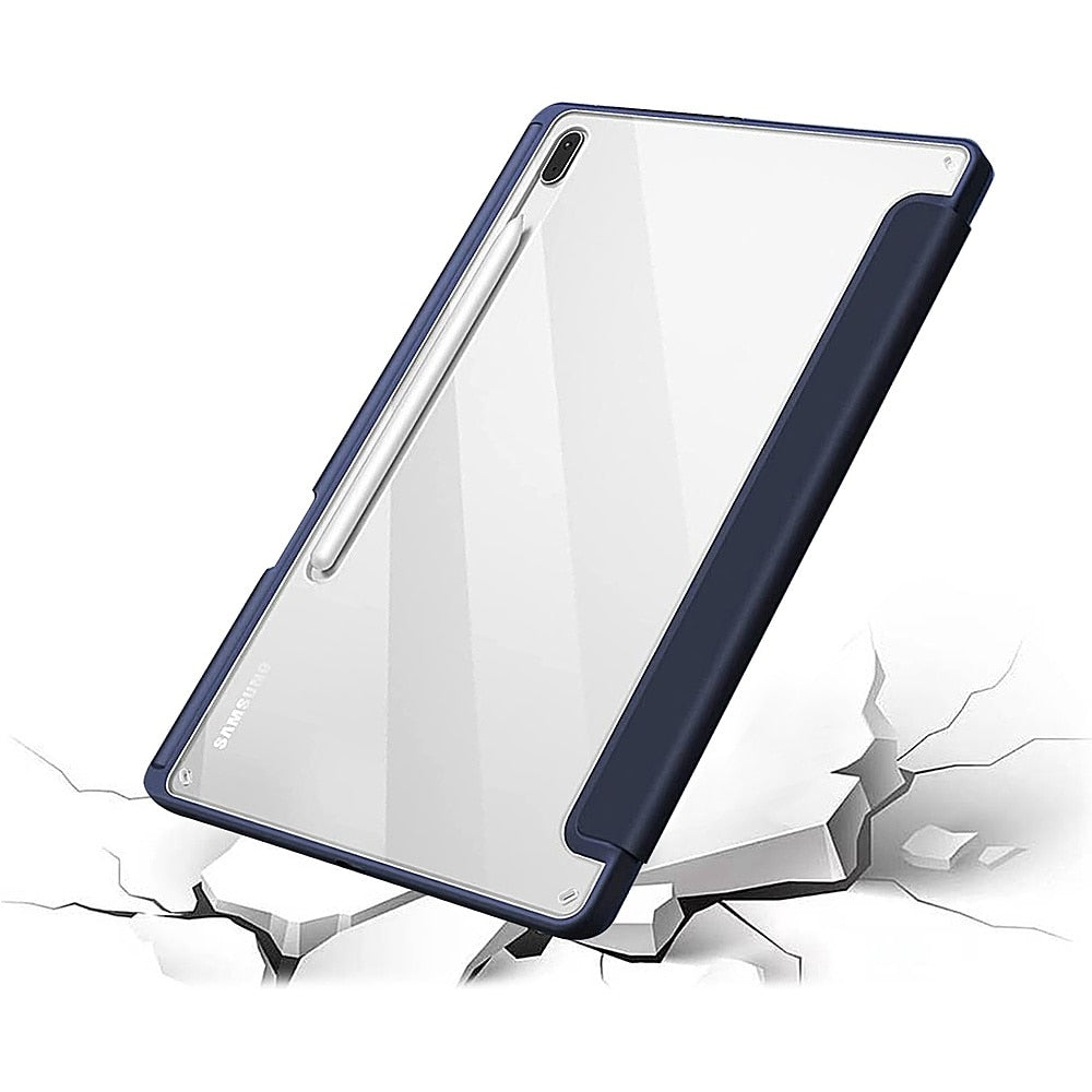 SaharaCase - Folio Case for Samsung Galaxy Tab S8 Ultra - Clear/Navy Blue_6