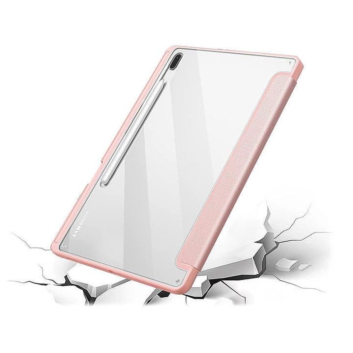 SaharaCase - Folio Case for Samsung Galaxy Tab S8 Ultra - Clear/Pink_6