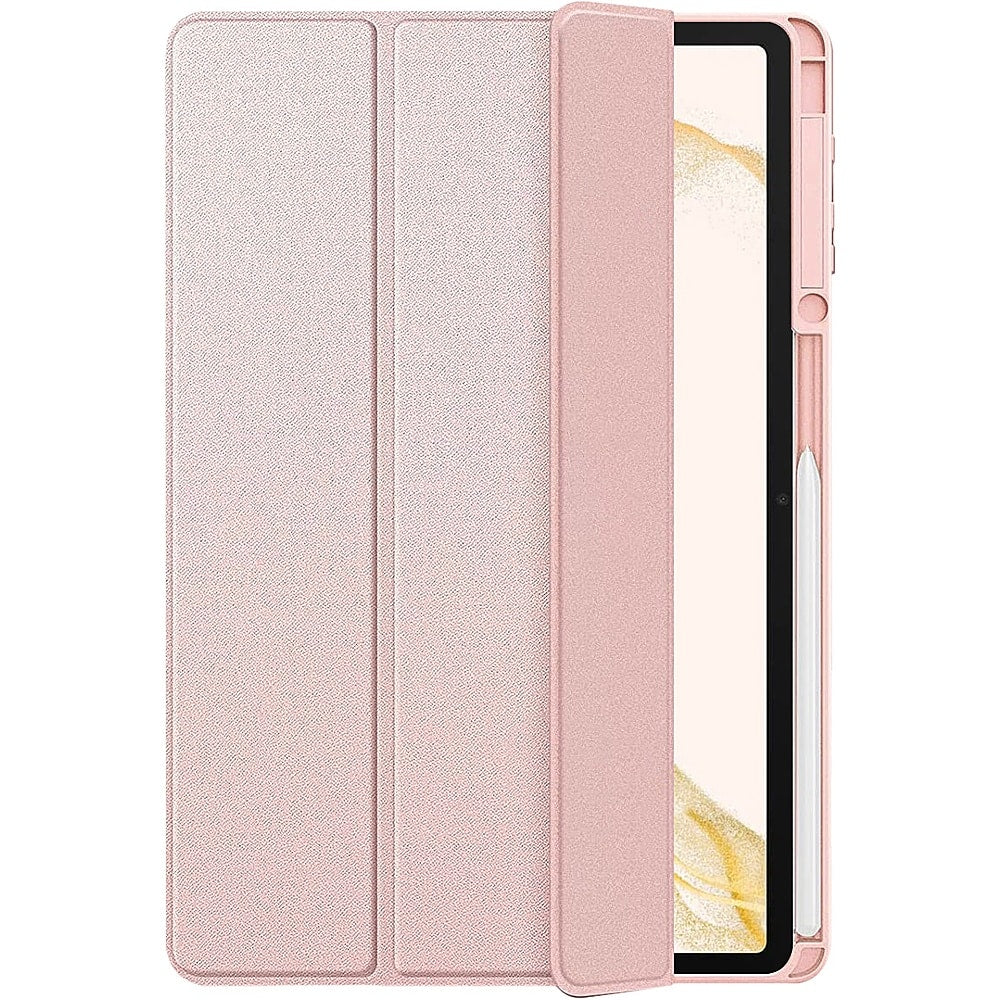 SaharaCase - Folio Case for Samsung Galaxy Tab S8+ and Tab S7 FE - Clear/Pink_4