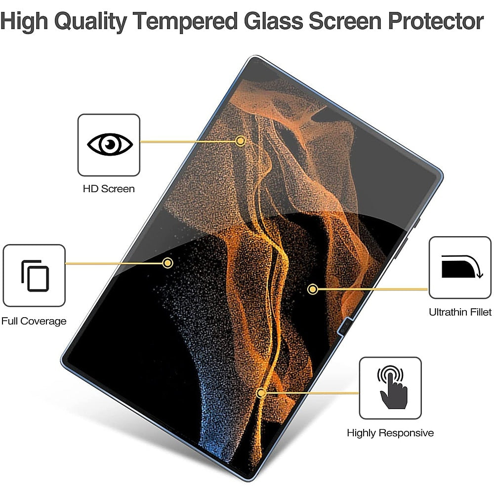 SaharaCase - ZeroDamage Ultra Strong Tempered Glass Screen Protector for Samsung Galaxy Tab S8 Ultra - Clear_3