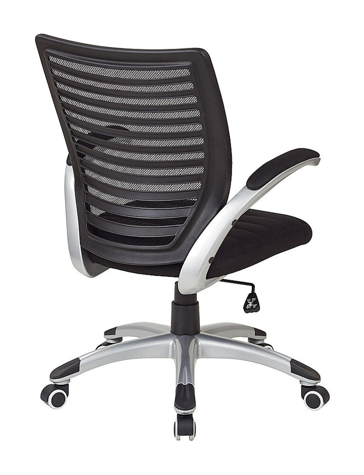 OSP Home Furnishings - Mesh and Screen Back Managers Chair - Black_3