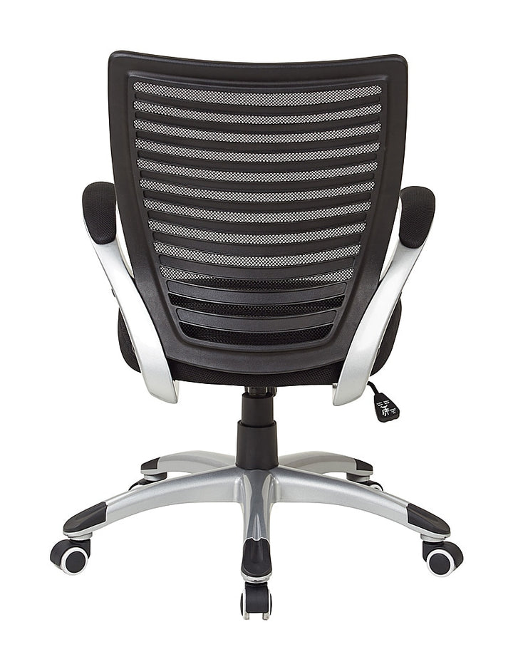 OSP Home Furnishings - Mesh and Screen Back Managers Chair - Black_2