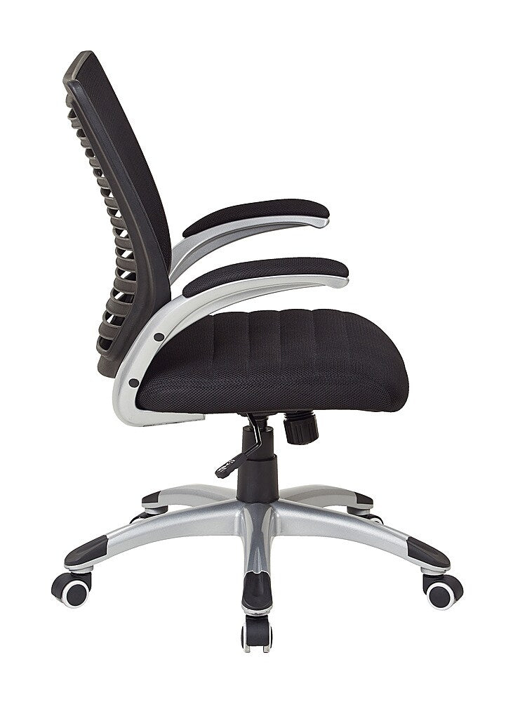 OSP Home Furnishings - Mesh and Screen Back Managers Chair - Black_1