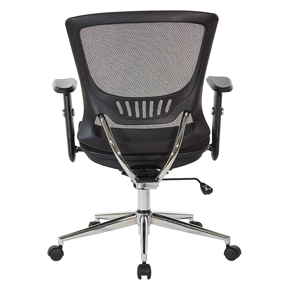 OSP Home Furnishings - Mesh Screen Seat and Back Adjustable Manager's Chair - Black_6