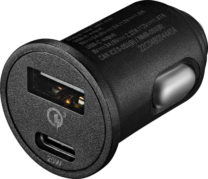 Insignia™ - 20W Vehicle Charger with 1 USB-C and 1 USB Port - Black_6