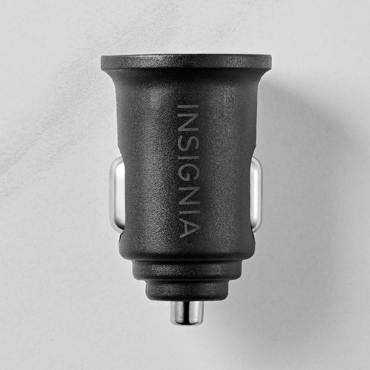 Insignia™ - 20W Vehicle Charger with 1 USB-C and 1 USB Port - Black_1