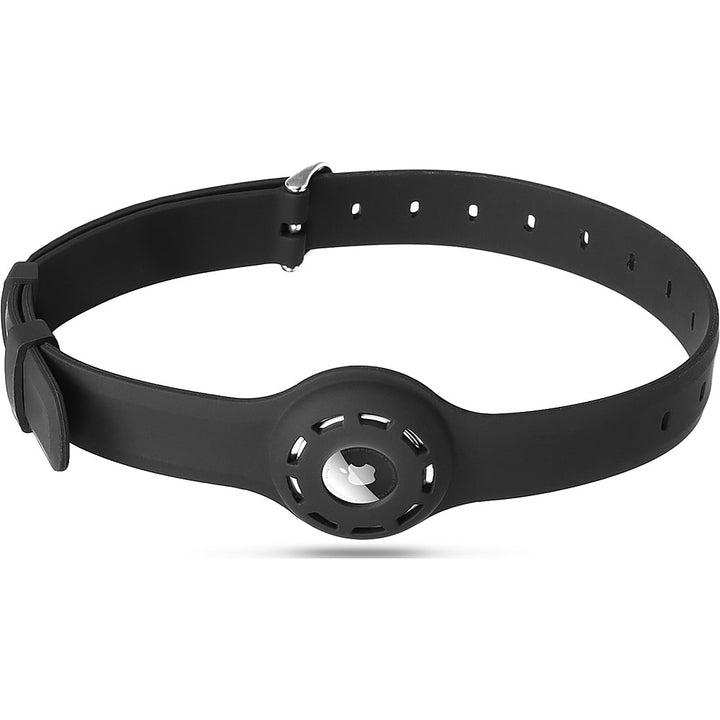 SaharaCase - Adjustable Silicone Dog Collar for Apple AirTag (Large Dogs) - Black_4