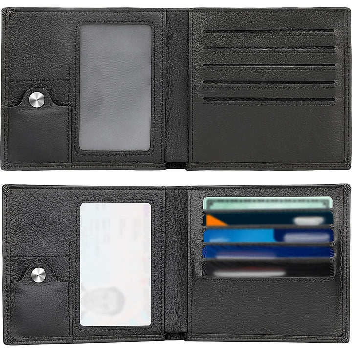 SaharaCase - Genuine Leather Wallet Case for Apple AirTag - Black_3