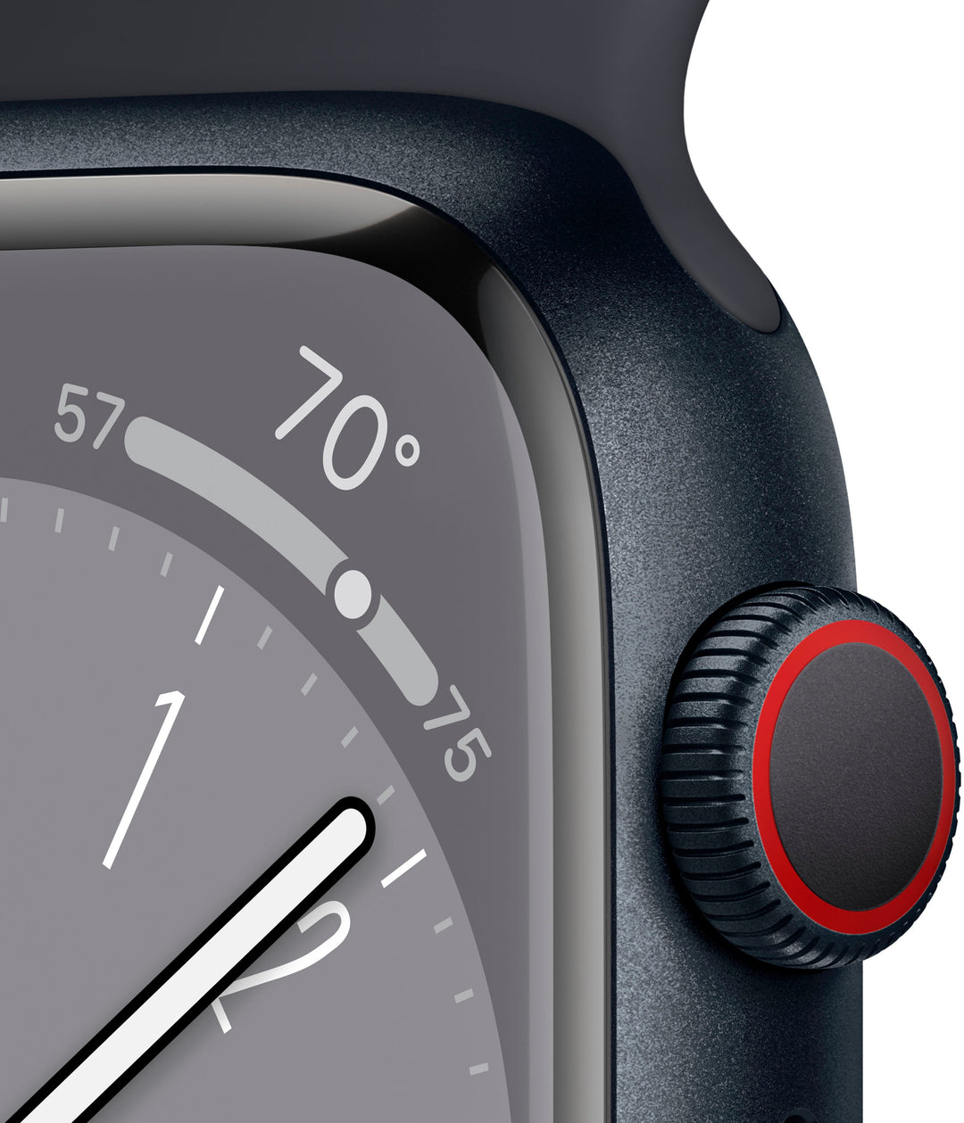 Apple Watch Series 8 GPS + Cellular 41mm Midnight Aluminum Case with Midnight Sport Band - S/M - Midnight_1