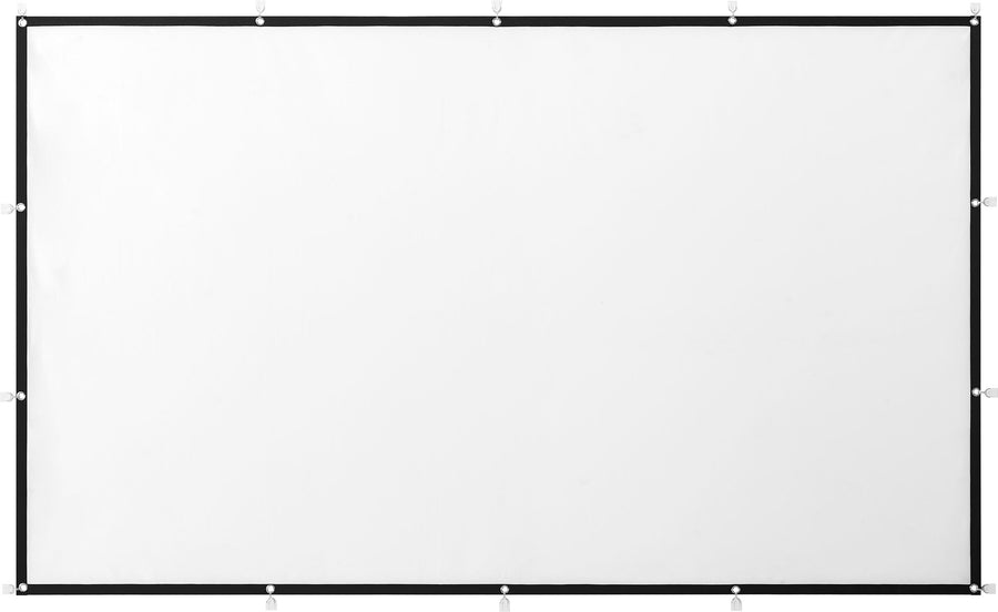 Insignia™ - 100" Home Theater Portable Folding Projector Screen - White_0