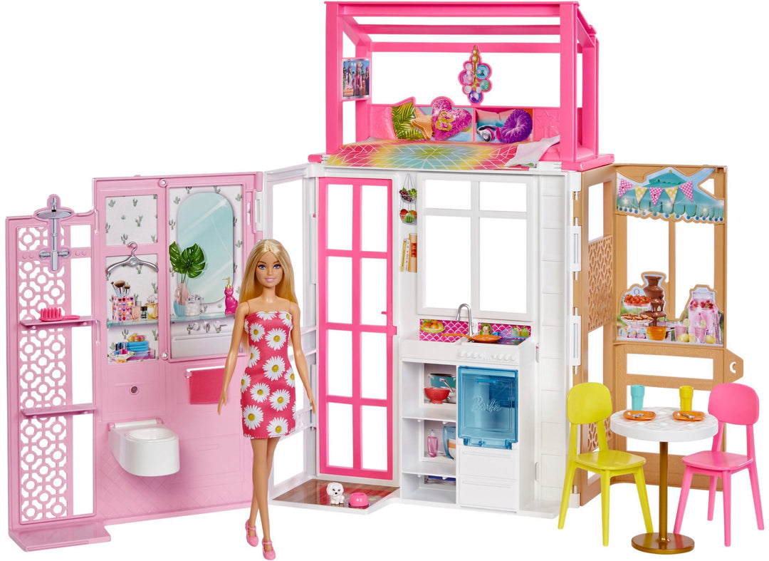 Barbie - Dollhouse with Doll and  Puppy_1