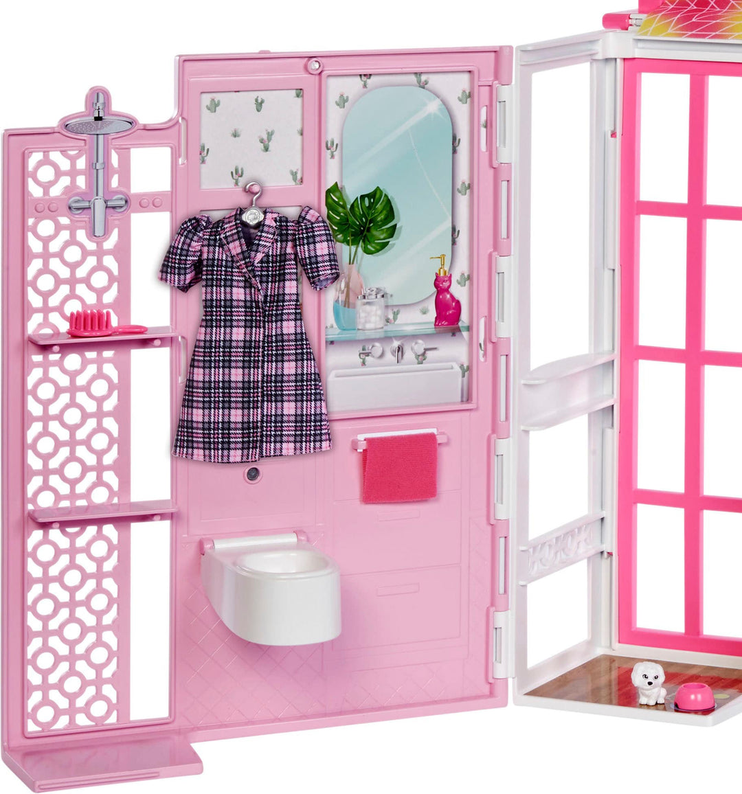 Barbie - Dollhouse with Doll and  Puppy_3