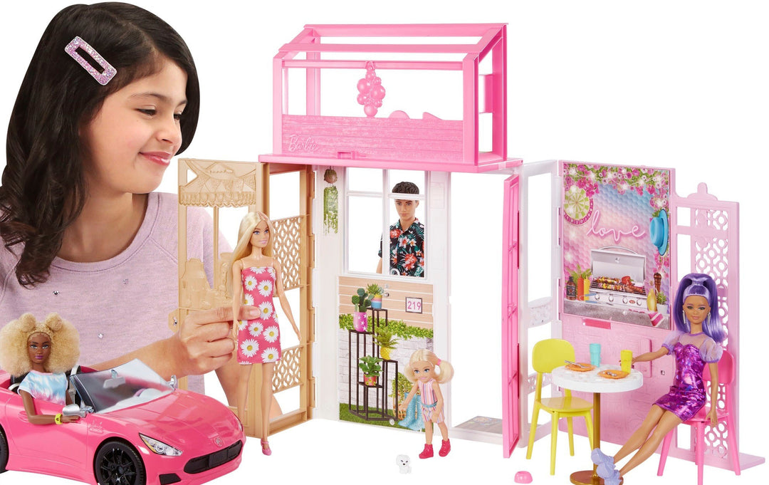 Barbie - Dollhouse with Doll and  Puppy_2
