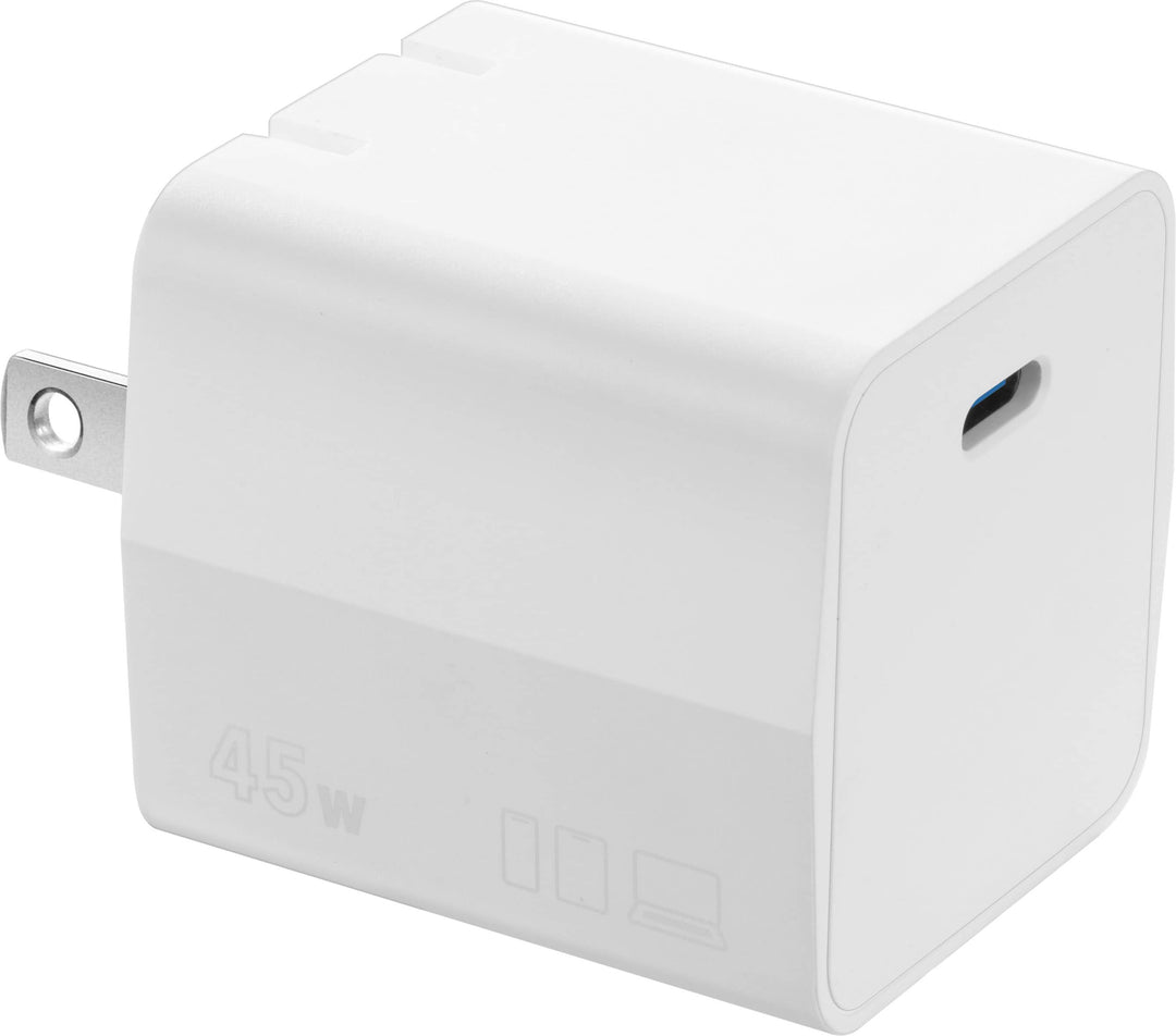 Insignia™ - 45W USB-C Compact Wall Charger for Chromebook and Other USB-Devices - White_9
