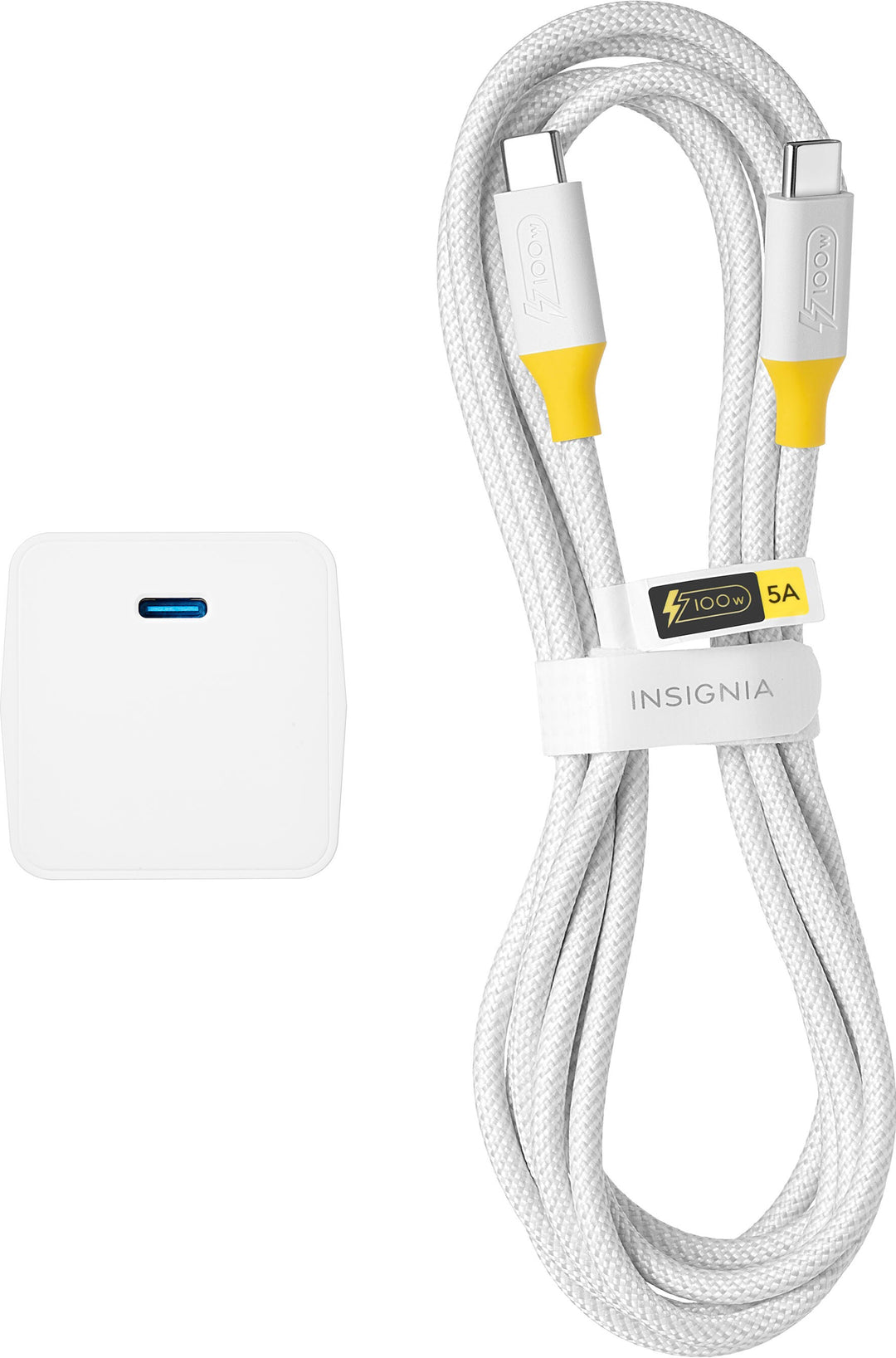 Insignia™ - 45W USB-C Compact Wall Charger for Chromebook and Other USB-Devices - White_6
