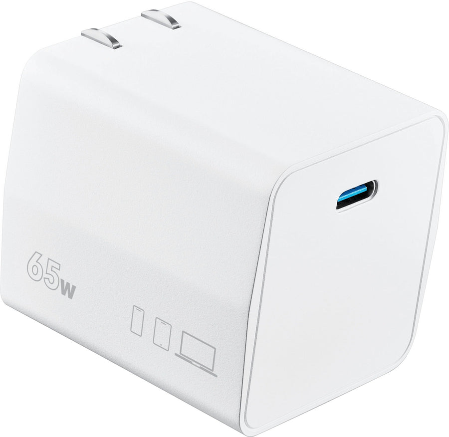Insignia™ - 65W USB-C Compact Wall Charger for MacBook Pro, MacBook Air, and most USB-C Laptops - White_0