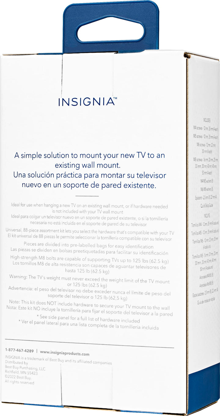 Insignia™ - TV Wall Mount Hardware Kit - Silver_7