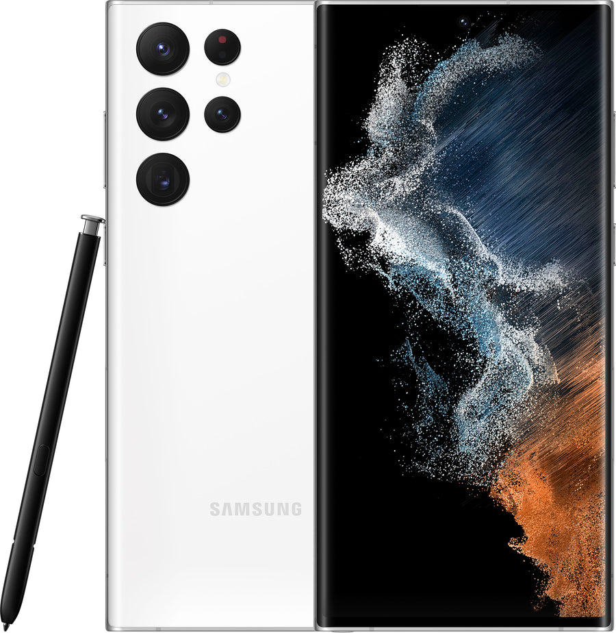 Samsung - Galaxy S22 Ultra 512GB - Phantom White (AT&T)_0