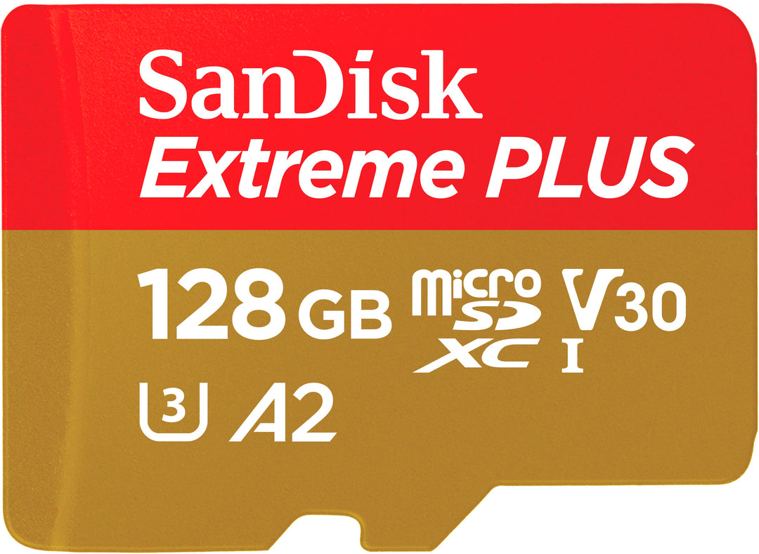SanDisk - Extreme PLUS 128GB MicroSDXC UHS-I Memory Card_0