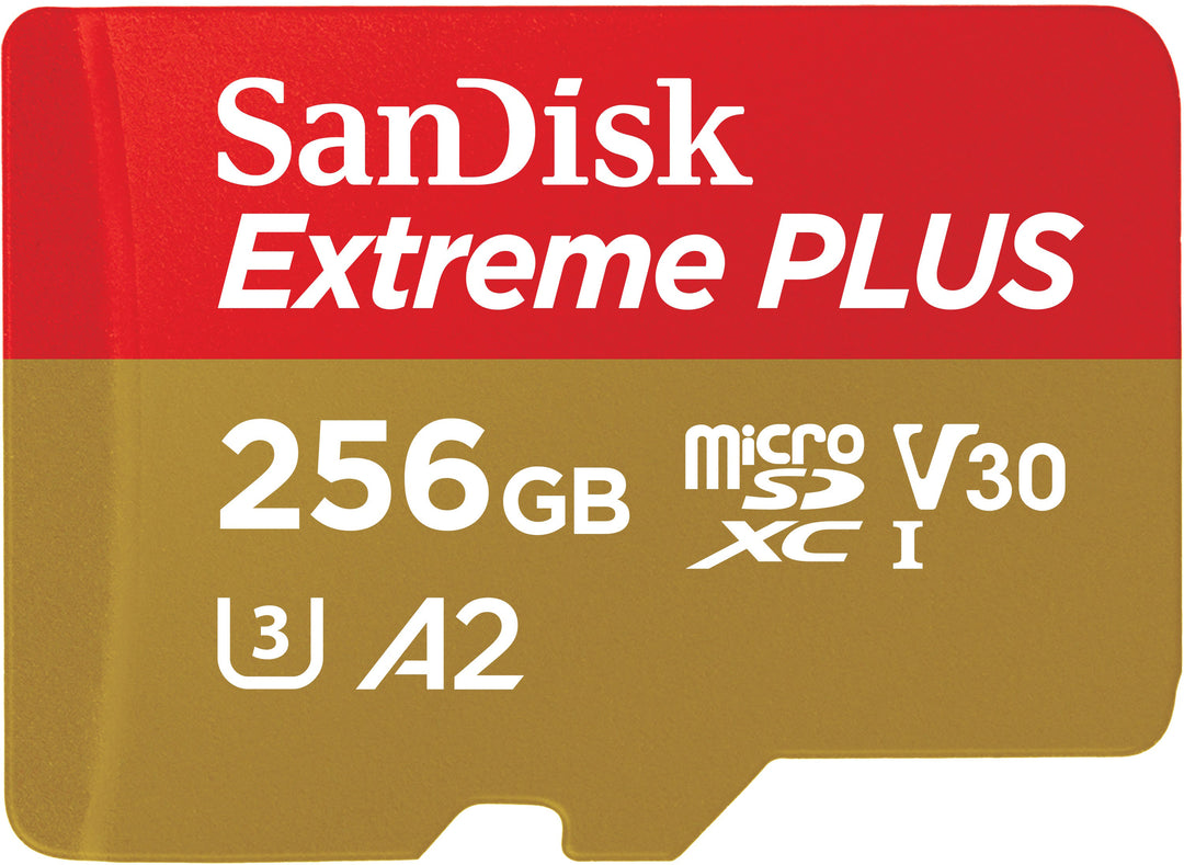 SanDisk - Extreme PLUS 256GB microSDXC UHS-I Memory Card_0