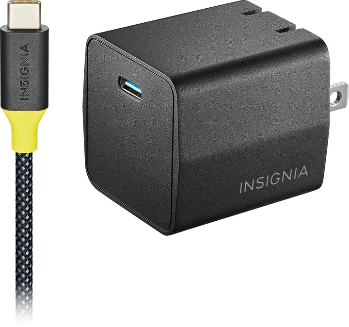 Insignia™ - 45W USB-C Compact Wall Charger Kit for Samsung Smartphones & Tablets - Black_5
