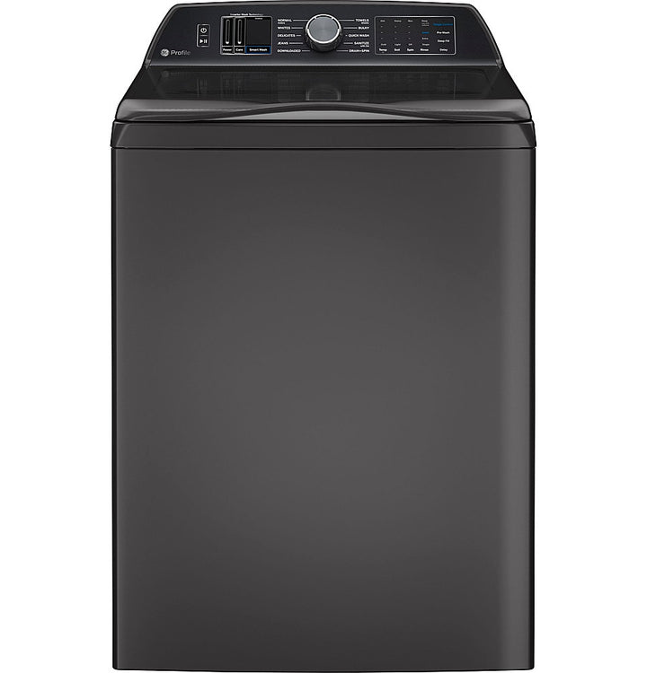 GE Profile - 5.4 Cu Ft High Efficiency Smart Top Load Washer with Smarter Wash Technology, Easier Reach & Microban Technology - Diamond gray_0