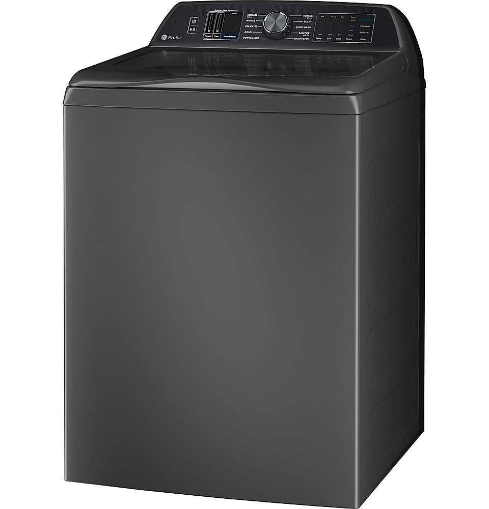 GE Profile - 5.4 Cu Ft High Efficiency Smart Top Load Washer with Smarter Wash Technology, Easier Reach & Microban Technology - Diamond gray_2