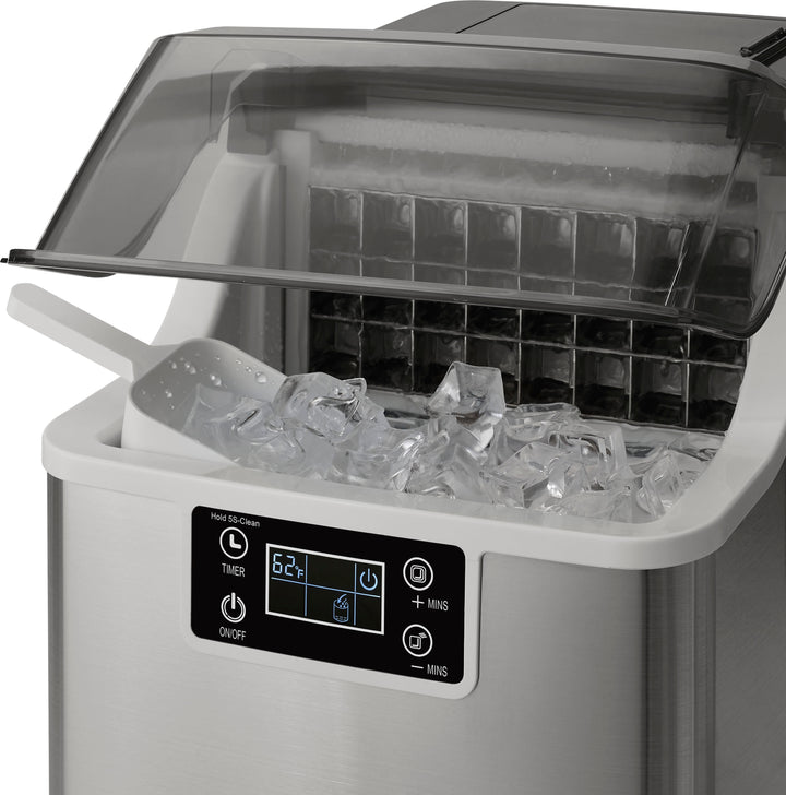 Insignia™ - 44 Lb. Portable Clear Ice Maker with Auto Shut-off - Stainless steel_5