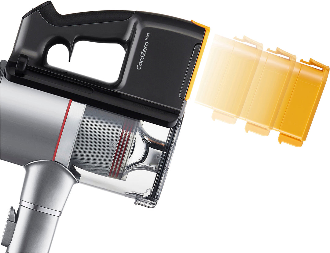 LG - CordZero Cordless Stick Vacuum with Kompressor technology - Matte Silver_2