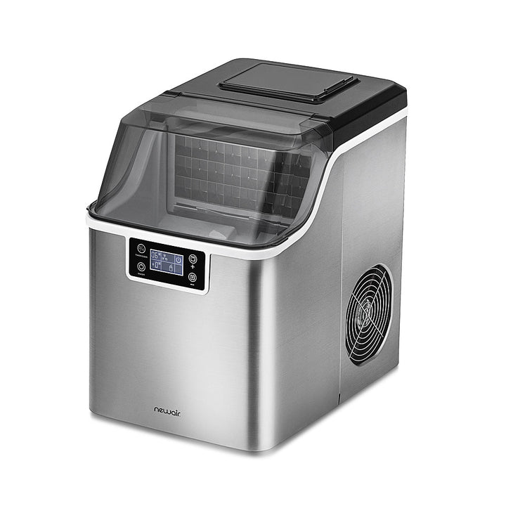 NewAir - 45 lbs. Portable Countertop Clear Ice Maker with  FrozenFall Technology - Stainless steel_5
