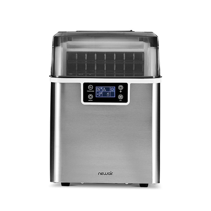 NewAir - 45 lbs. Portable Countertop Clear Ice Maker with  FrozenFall Technology - Stainless steel_3
