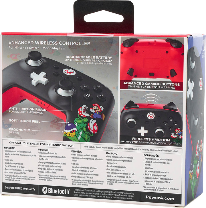 PowerA - Enhanced Wireless Controller for Nintendo Switch - Mario Mayhem_5