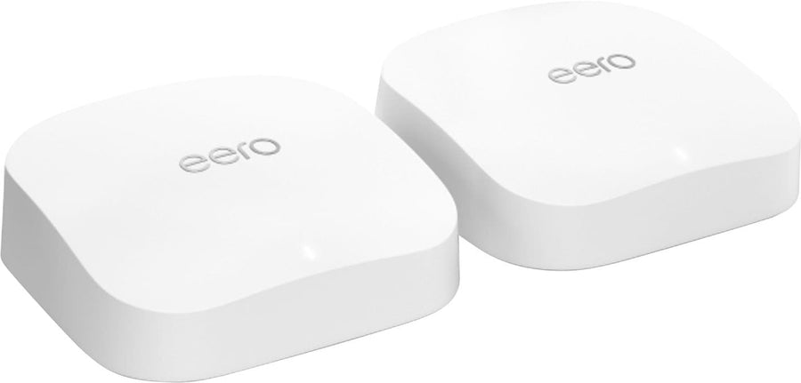 eero - Pro 6E AX5400 Tri-Band Mesh Wi-Fi 6E System (2-pack) - White_0