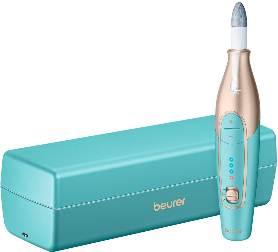 Beurer - Rechargeable Manicure/Pedicure Device - Turquoise/Gold_0