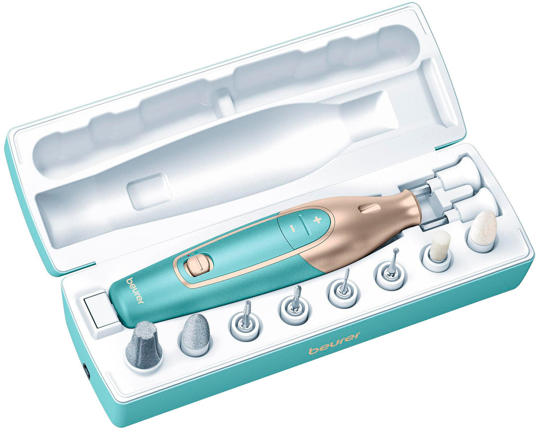 Beurer - Rechargeable Manicure/Pedicure Device - Turquoise/Gold_7
