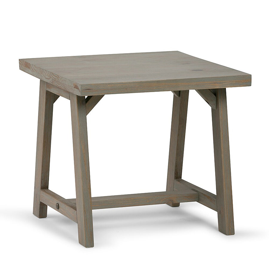 Simpli Home - Sawhorse End Table - Distressed Grey_0