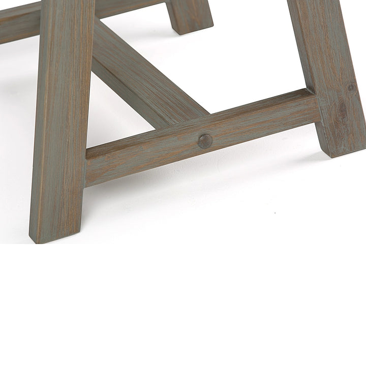 Simpli Home - Sawhorse End Table - Distressed Grey_6