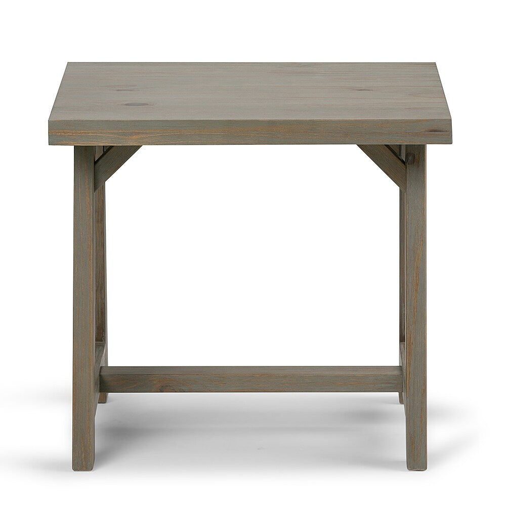 Simpli Home - Sawhorse End Table - Distressed Grey_2