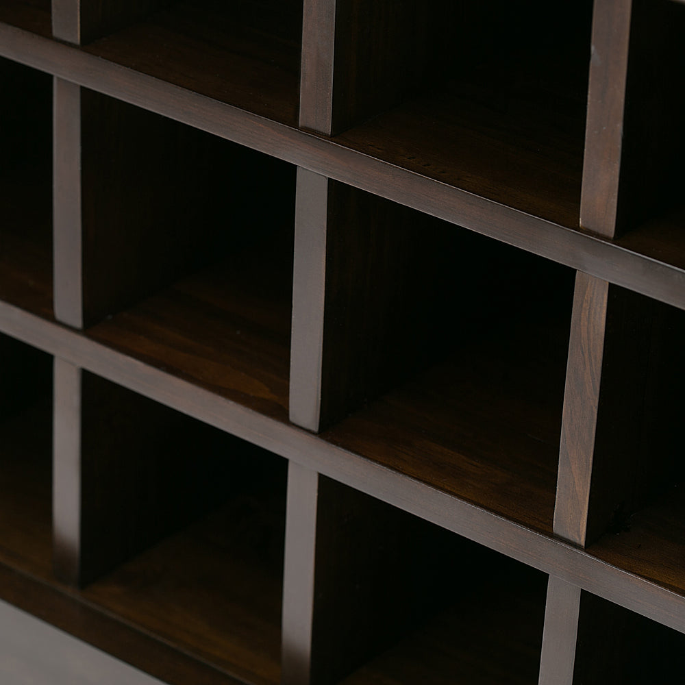 Simpli Home - Carlton Sideboard Buffet and Wine Rack - Dark Tobacco Brown_4