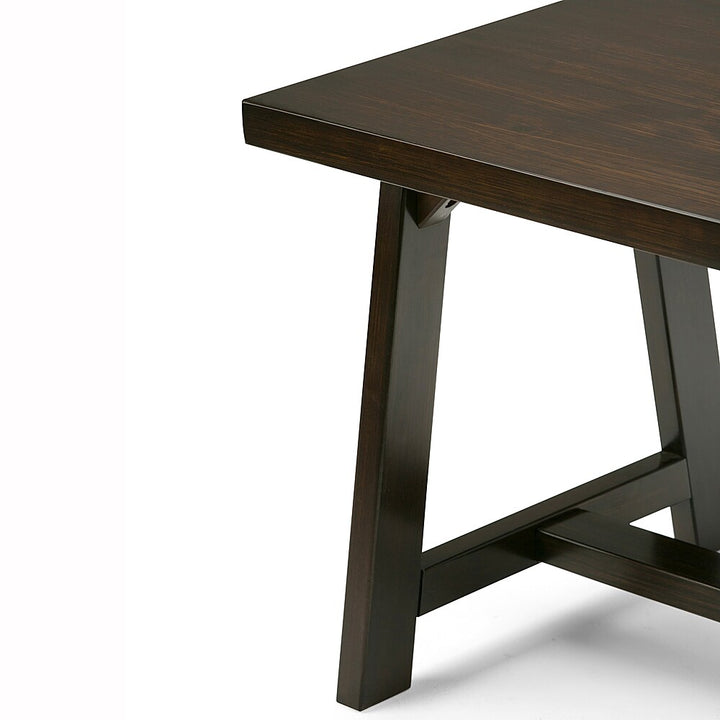 Simpli Home - Sawhorse End Table - Dark Chestnut Brown_5