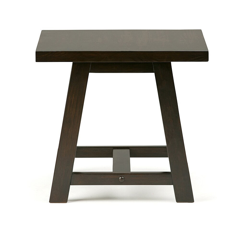 Simpli Home - Sawhorse End Table - Dark Chestnut Brown_4