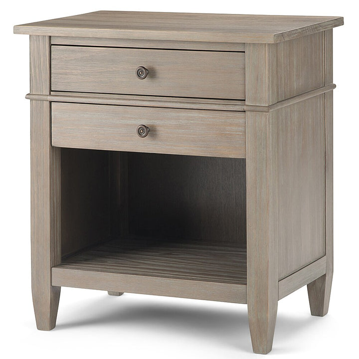 Simpli Home - Carlton Bedside Table - Distressed Grey_1