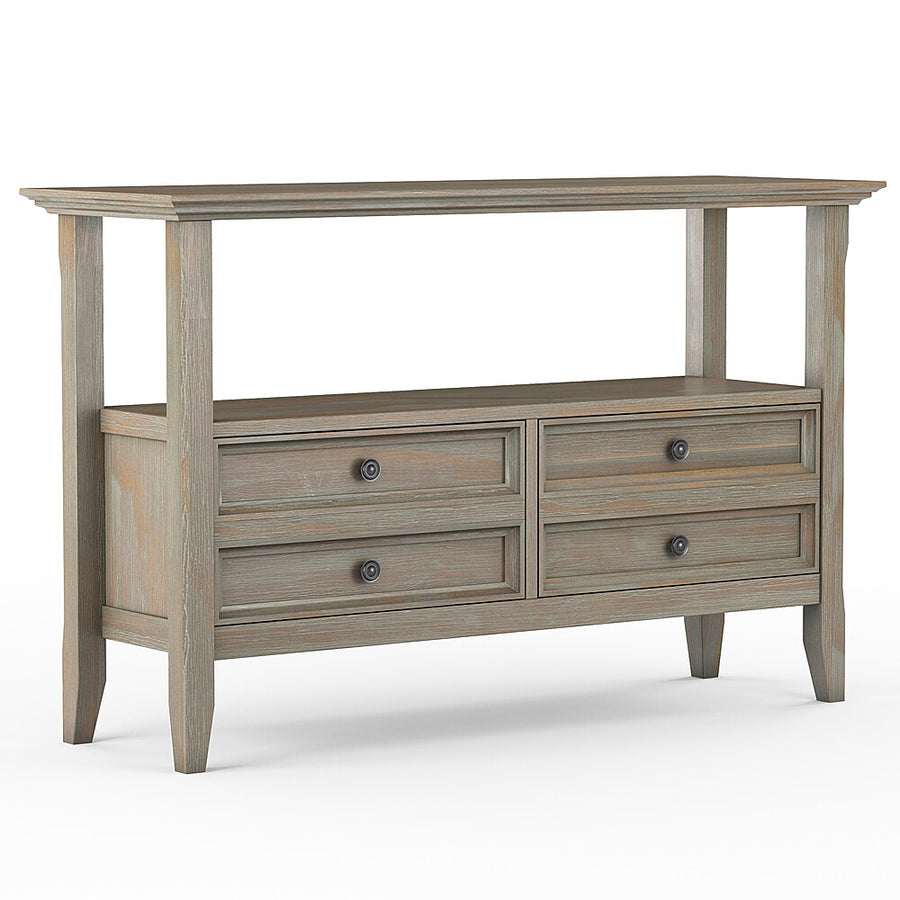 Simpli Home - Amherst Console Sofa Table - Distressed Grey_0