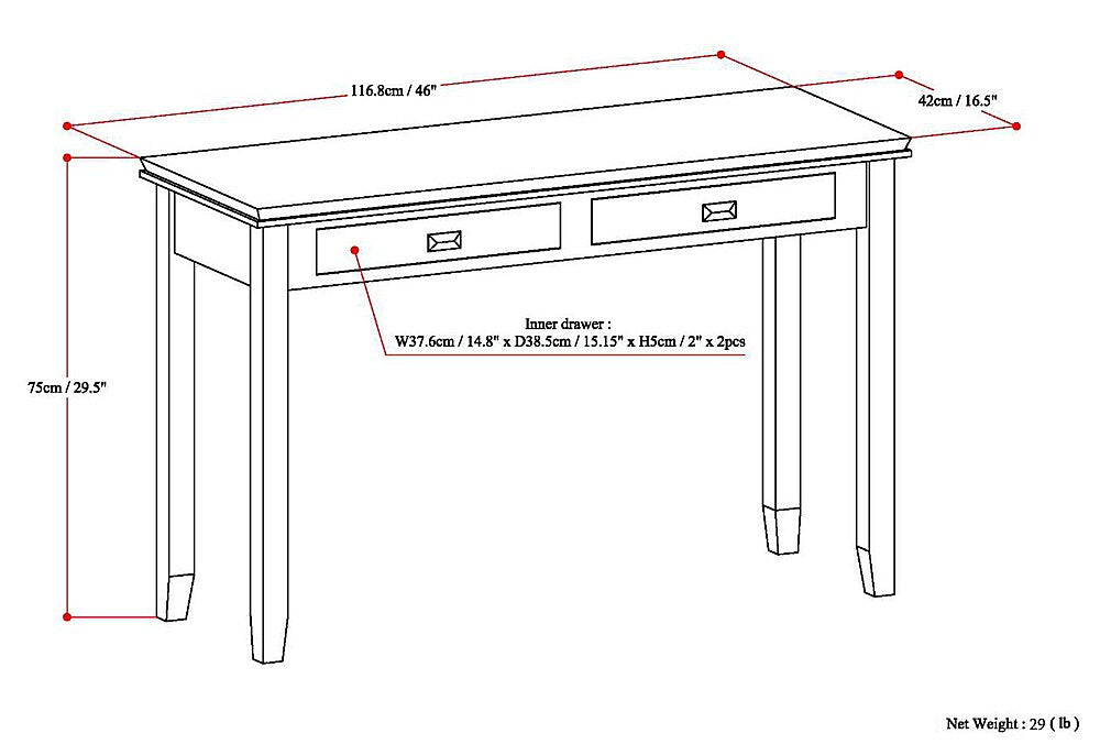 Simpli Home - Artisan Console Sofa Table - Farmhouse Grey_3